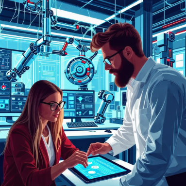 머신러닝과 딥러닝을 활용하는 모습