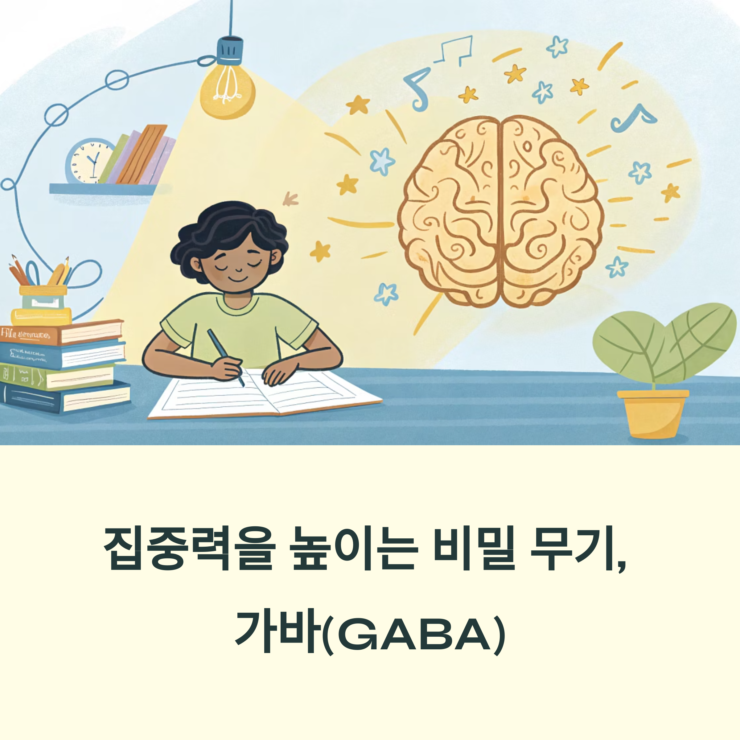 집중력 높이는 비밀 병기, 가바(GABA) 식품의 놀라운 효능