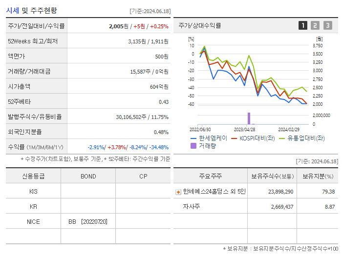 한세엠케이_기업개요