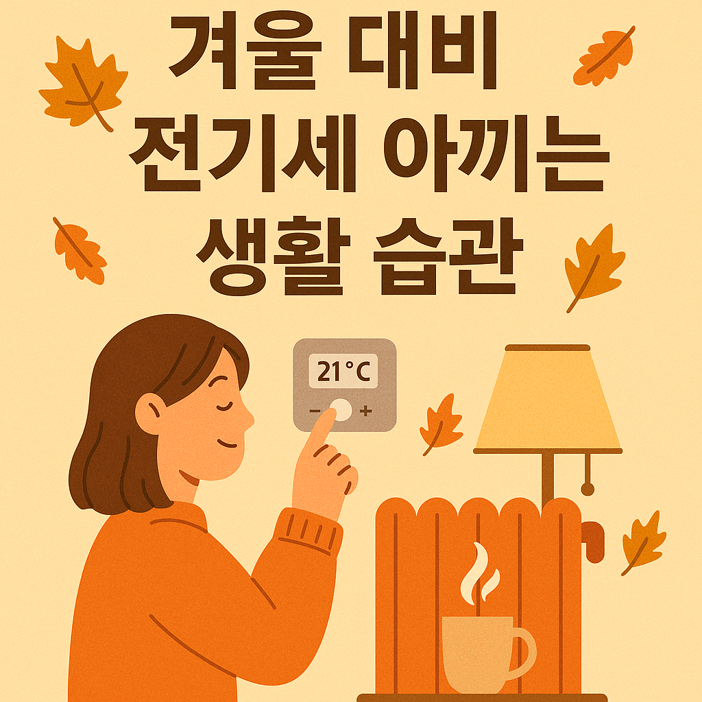 겨울 대비 전기세 아끼는 생활 습관