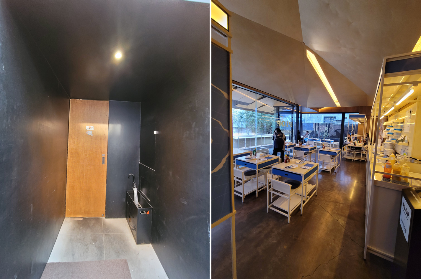 플롭 연남 매장 입구 및 내부