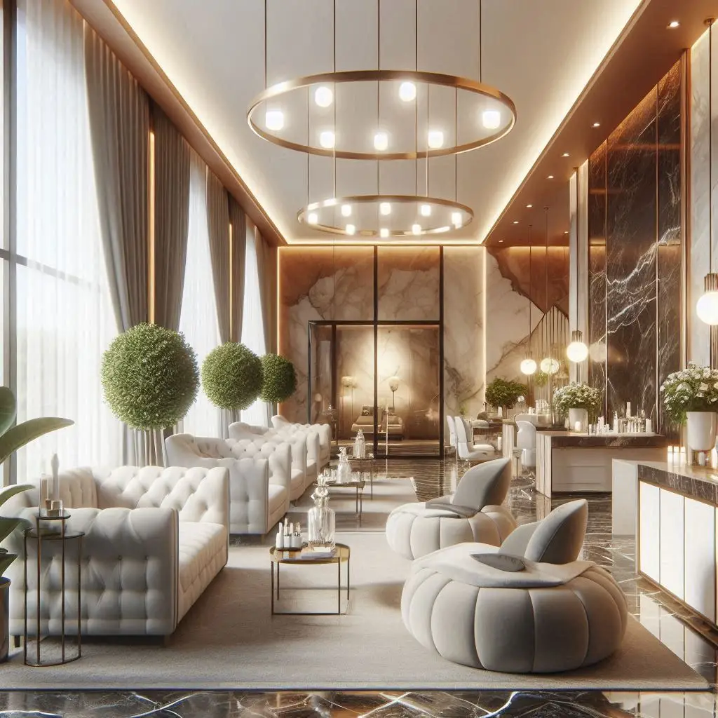 피부,체형관리 샵 배경