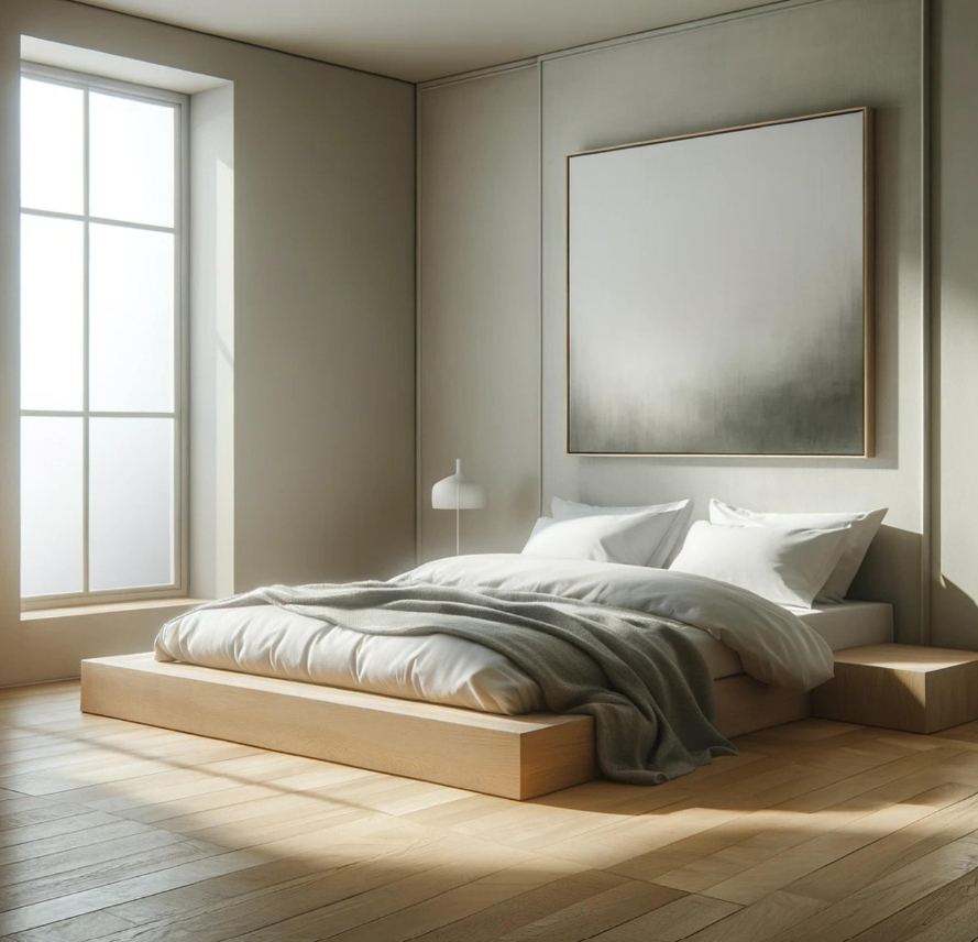 침구: 너무 푹신하지 않은 매트리스, 수분 흡수 잘 되는 침구