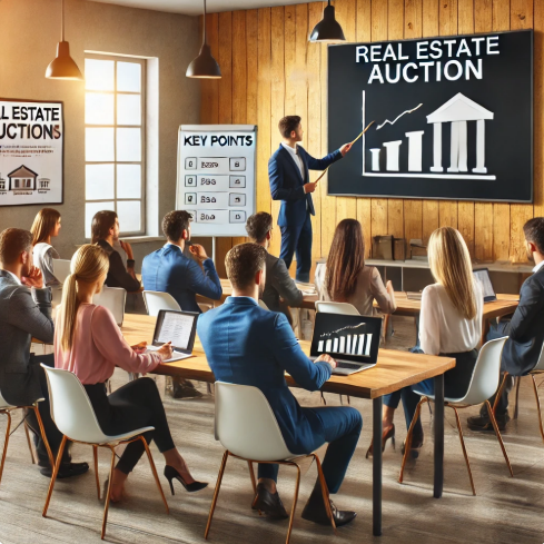 2024년 부동산 경매 트렌드 회의하는 모습