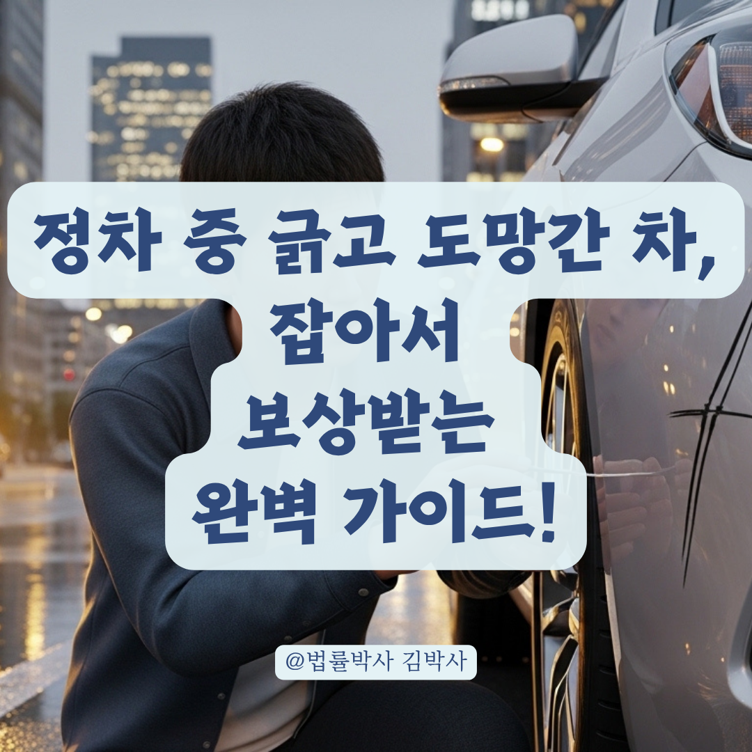 내 차를 긁고 간 맞은편 차량, 정차 중 발생한 사고라면 보험 처리 요령 정리!