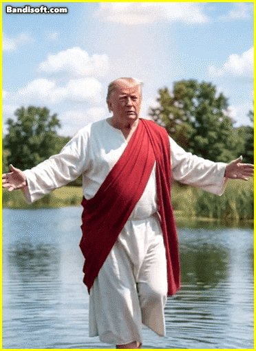 트럼프 예수 그림 신성모독 논란과 교황의 선전포고