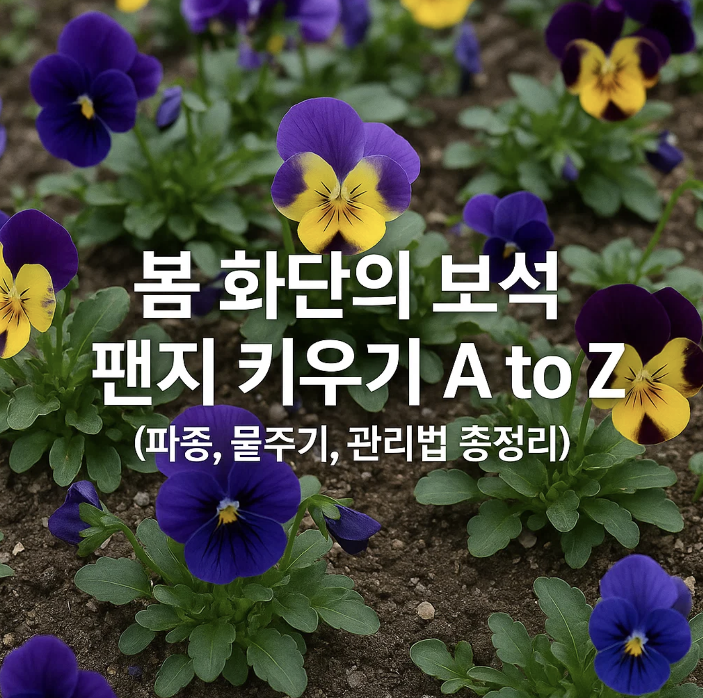 봄 화단의 보석 팬지 키우기 A to Z (파종, 물주기, 관리법 총정리)