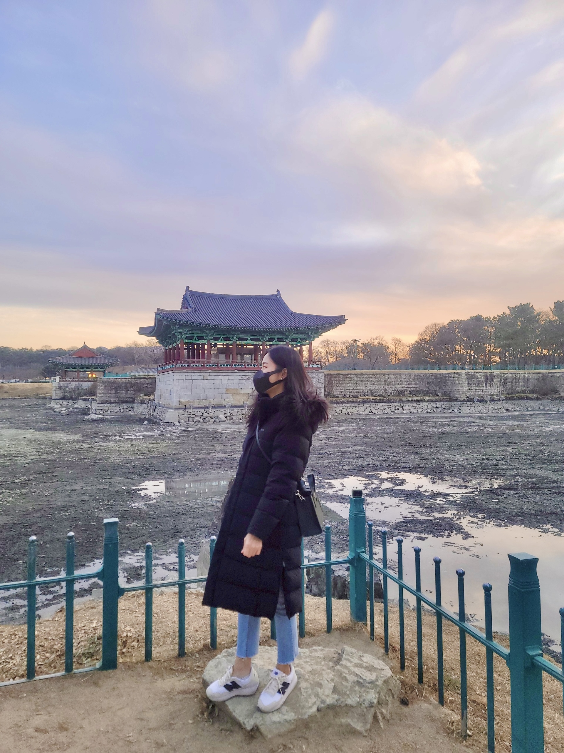 경주 동궁과 월지 일몰