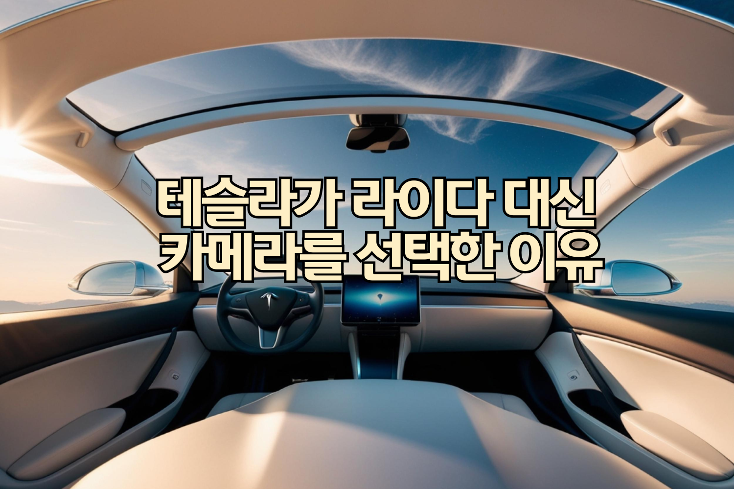 테슬라가 라이다 대신 카메라를 선택한 이유