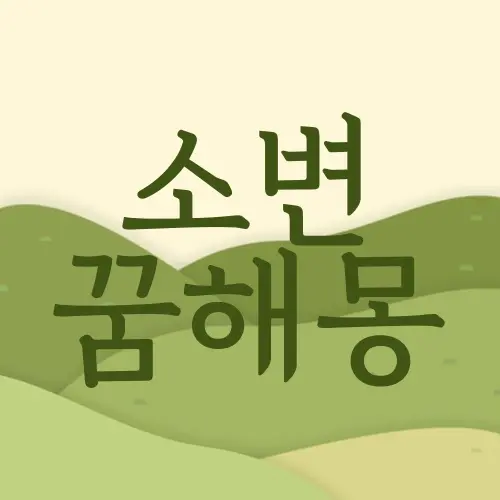 소변 꿈해몽