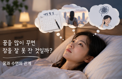 꿈을 많이 꾸면 잠을 잘 못 잔 것일까? 꿈과 수면의 관계