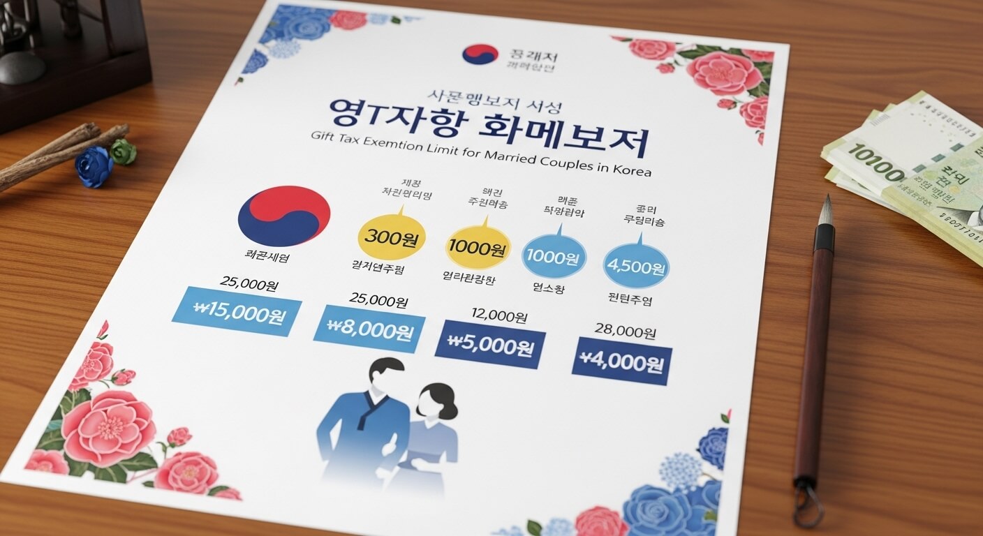 부부 증여세 면제 한도액
