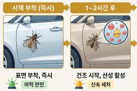 사제 부착&amp;#44; 1~2시간 후