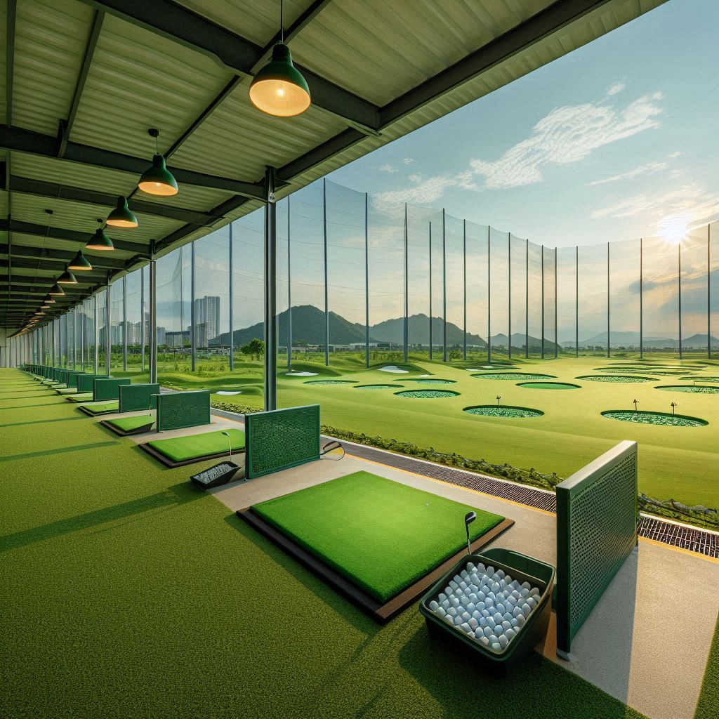 실외골프연습장 배경