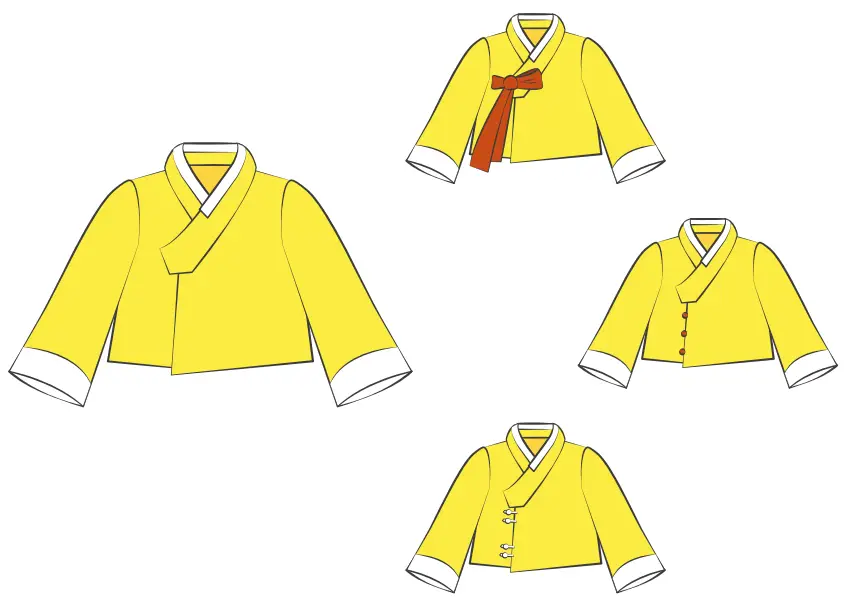 한복 가이드 그림