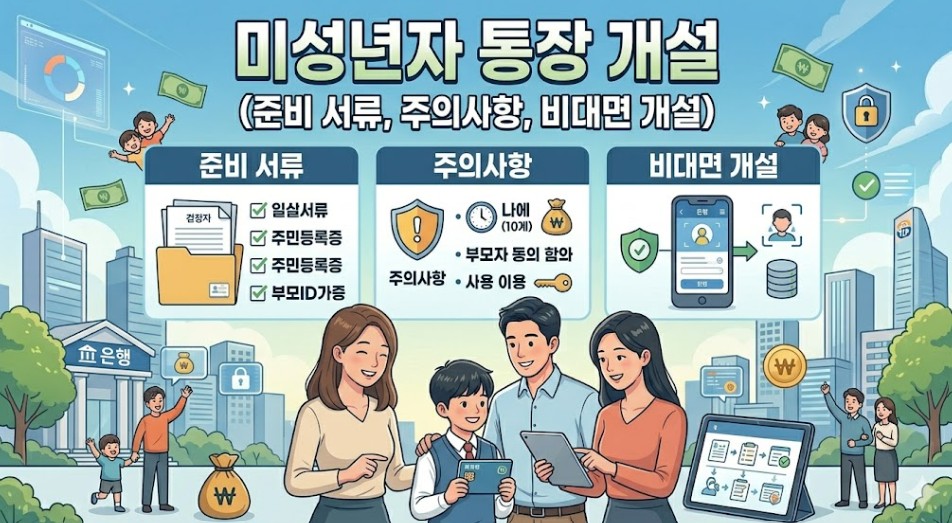 미성년자통장개설 사진
