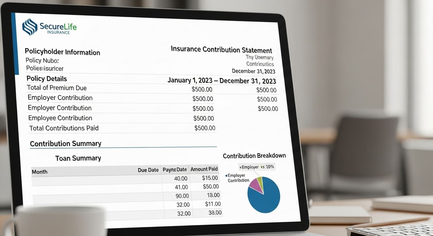 직장가입자 국민연금 가입증명서 발급 서류 이미지
