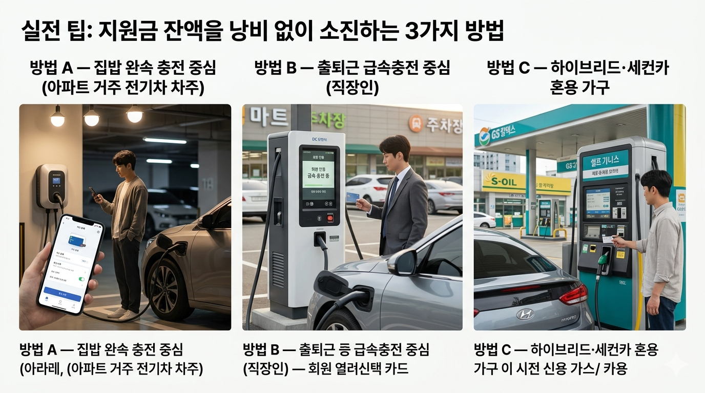 고유가 지원금 잔액을 낭비 없이 소진하는 실전 3가지 방법
