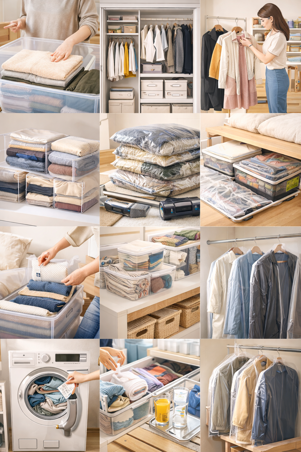 계절별 옷 정리 및 보관 방법 관련 사진