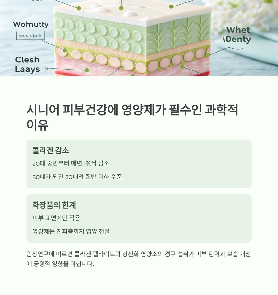 시니어 피부건강에 영양제가 필수인 과학적 이유