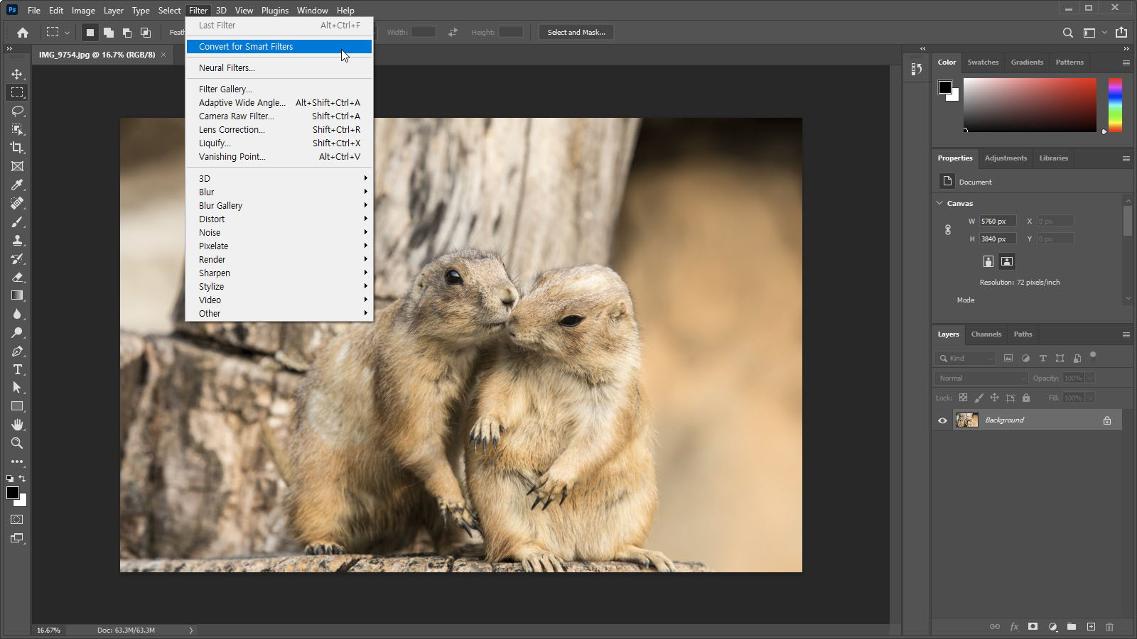 스마트 오브젝트로 변환 방법
