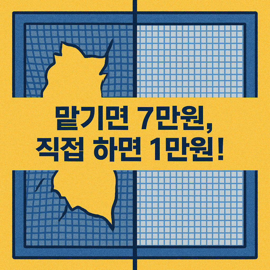 방충망 교체, 업체 부르면 10만원! 모르면 100% 후회하는 1만원 셀프 교체 비법