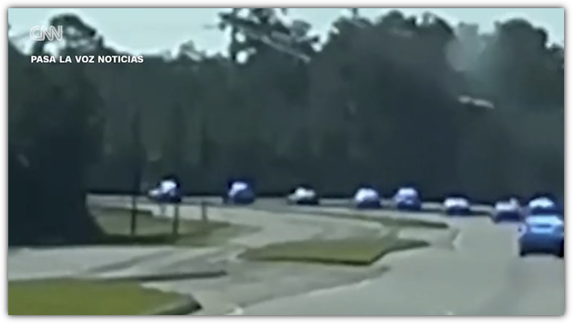 조지아주 공장 이민국 차량 이동