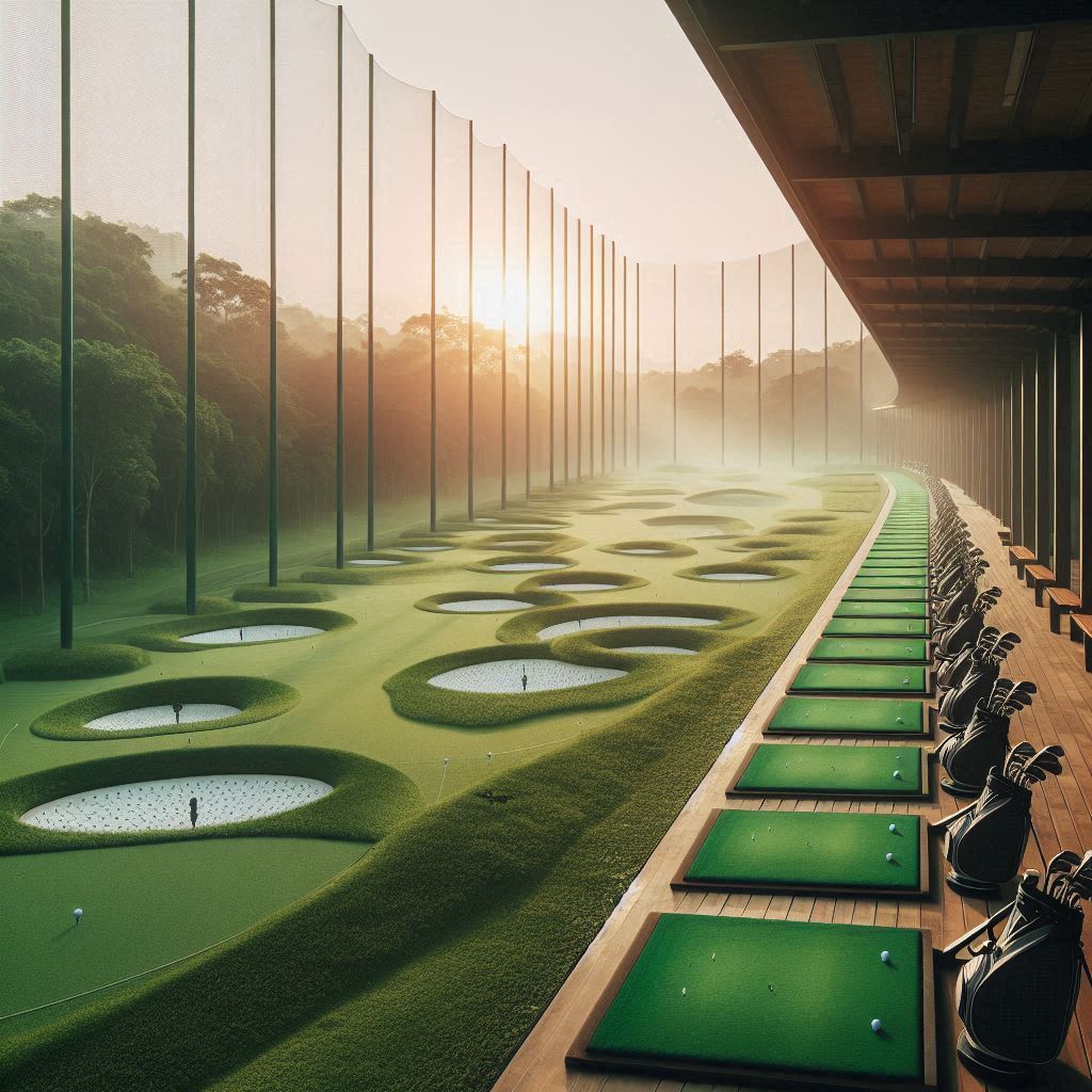 실외골프연습장 배경