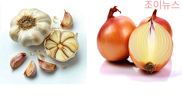 탈모에 좋은 음식, 마늘과 양파