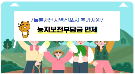 특별 재난지역 선포시 추가지원