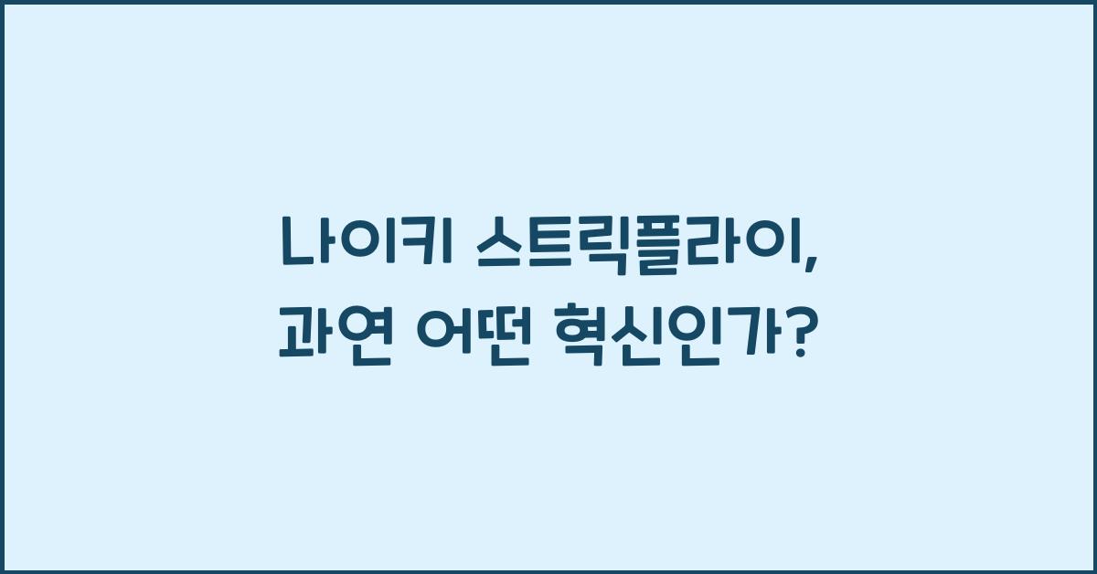 나이키 스트릭플라이