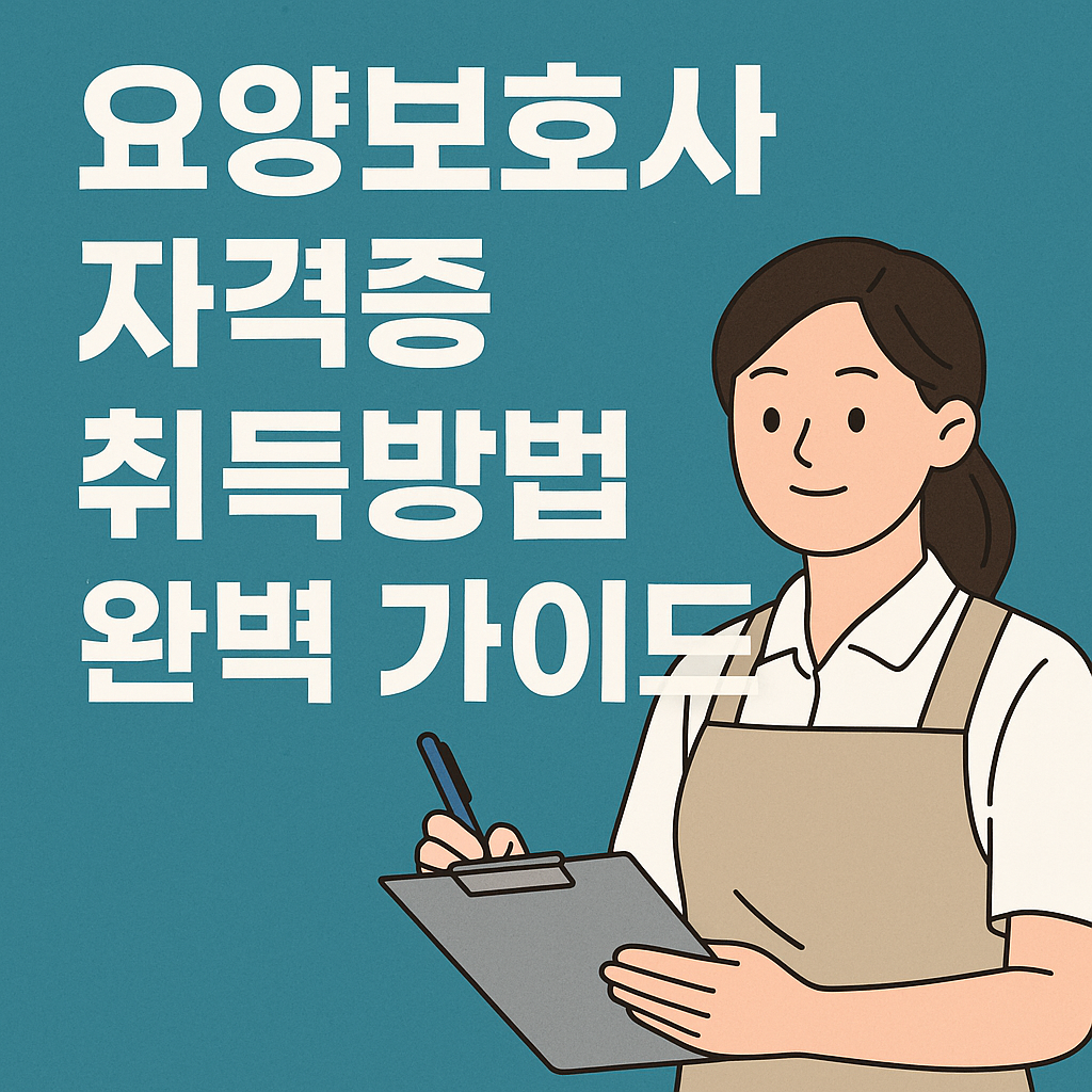 2025 요양보호사 자격증 취득방법 완벽 가이드 사진