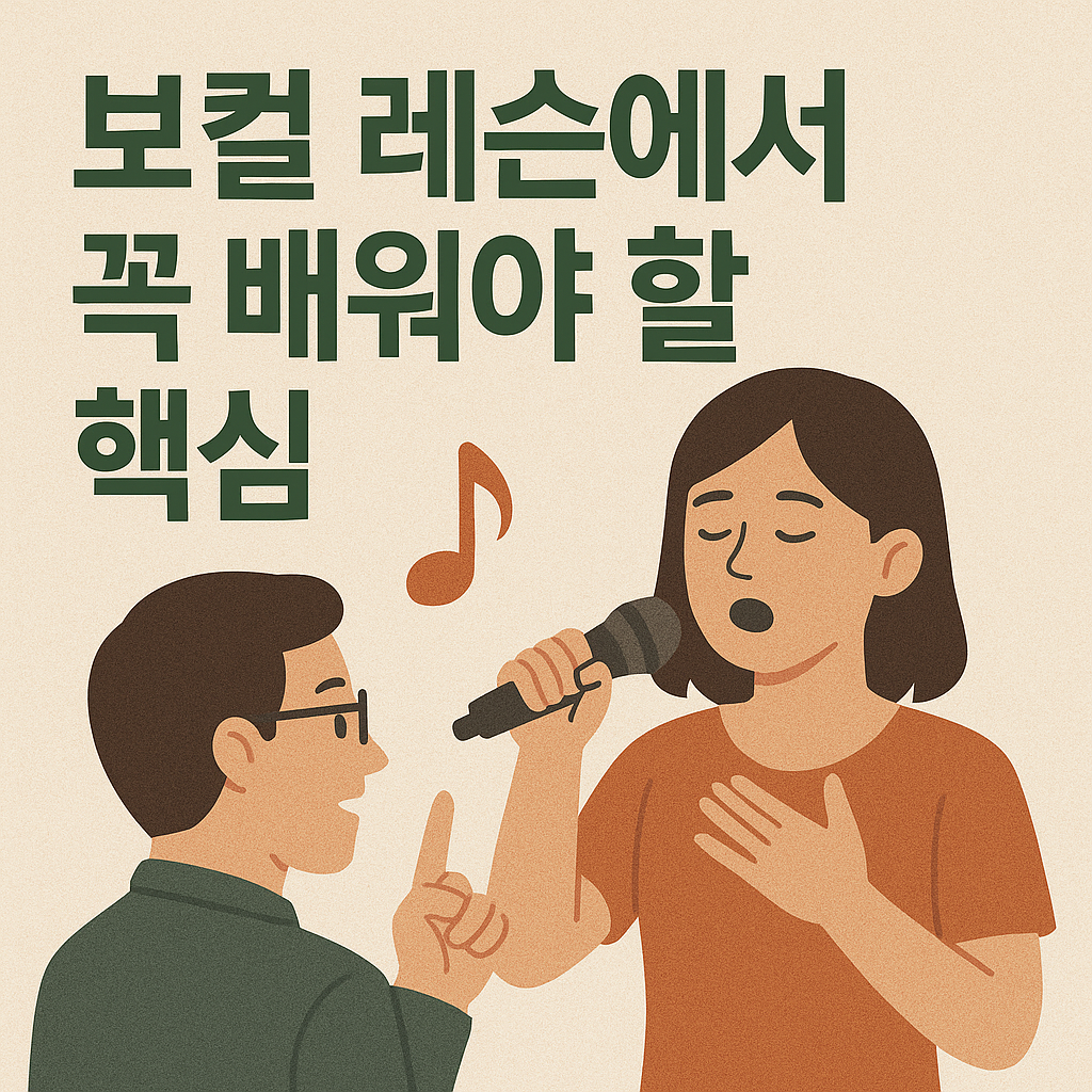 보컬 레슨에서 꼭 배워야 할 핵심