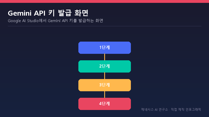 Google AI Studio에서 Gemini API 키를 발급하는 화면