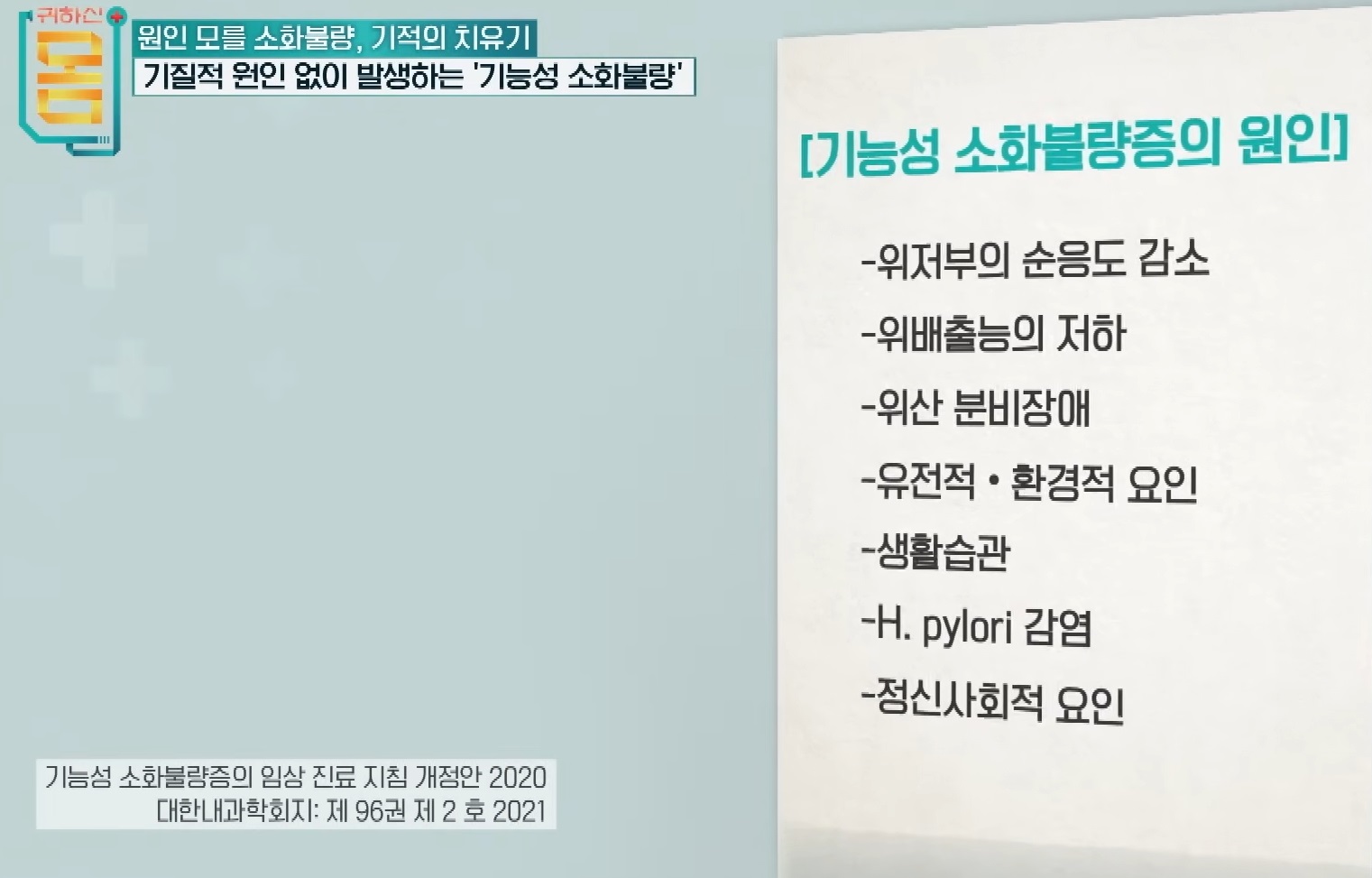 기능성소화불량원인-식도-명의-김도훈-교수