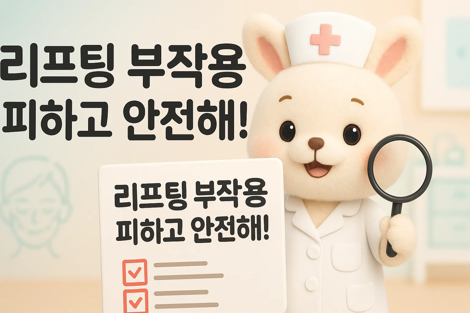 리프팅 부작용 피하고 안전하게 받는 방법은?