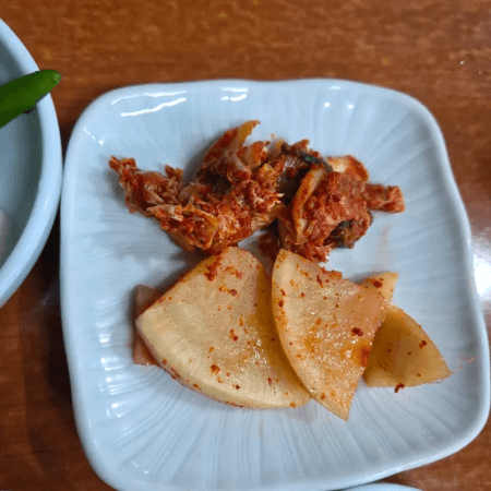 이조순대국 기본 반찬