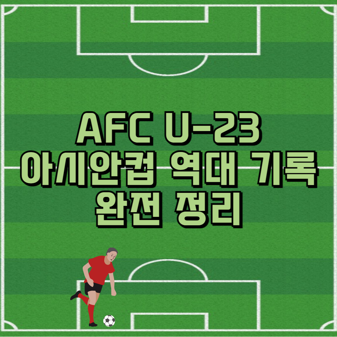 AFC U-23 아시안컵 역대 기록 완전 정리 썸네일