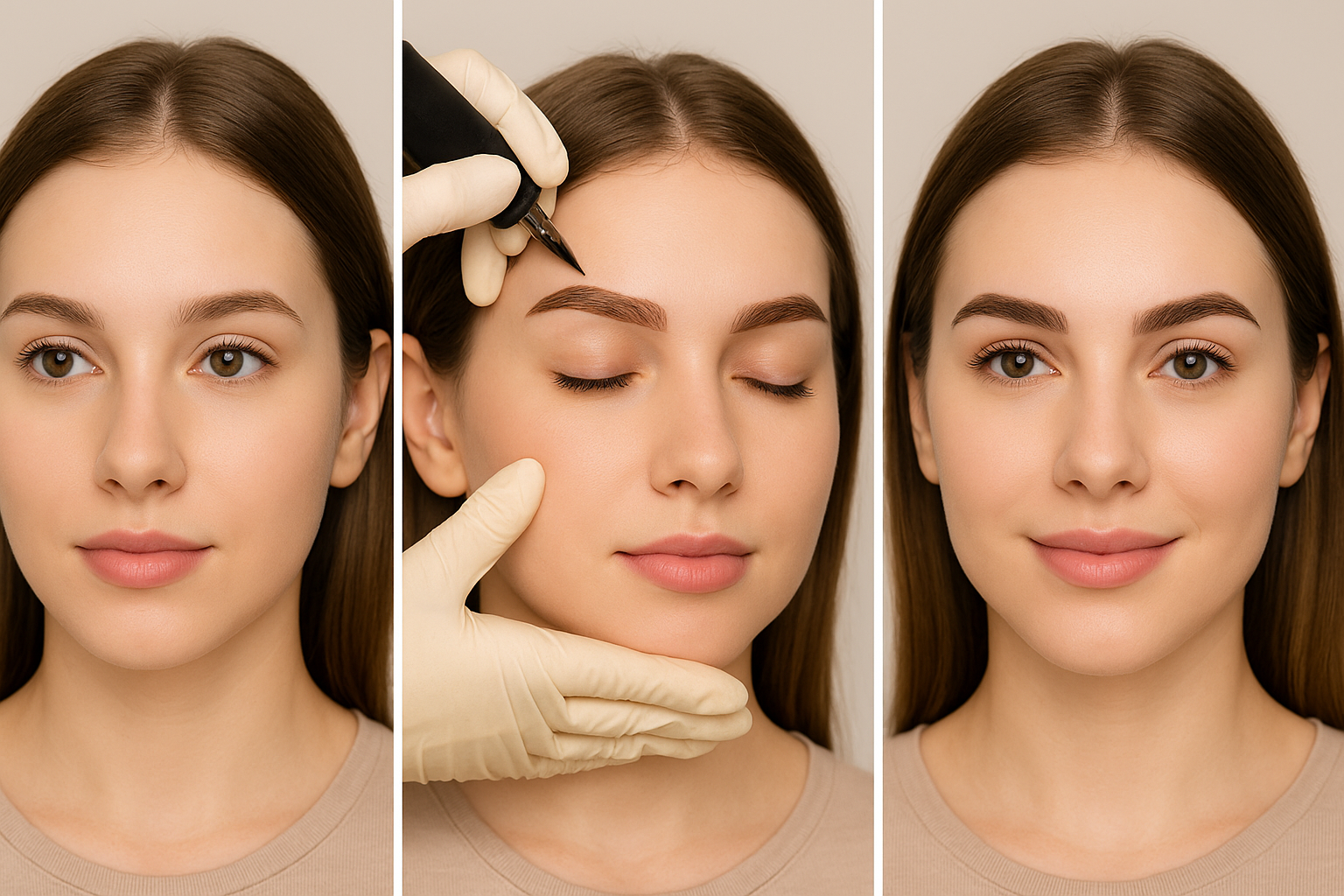 50대를 위한 자연스러운 눈썹 문신