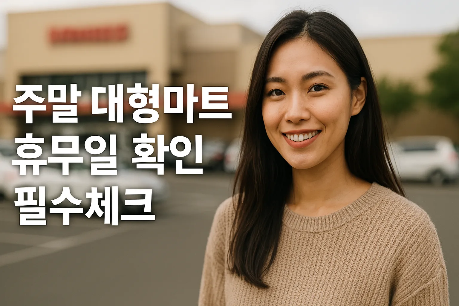 주말 대형마트 휴무일 확인 필수체크