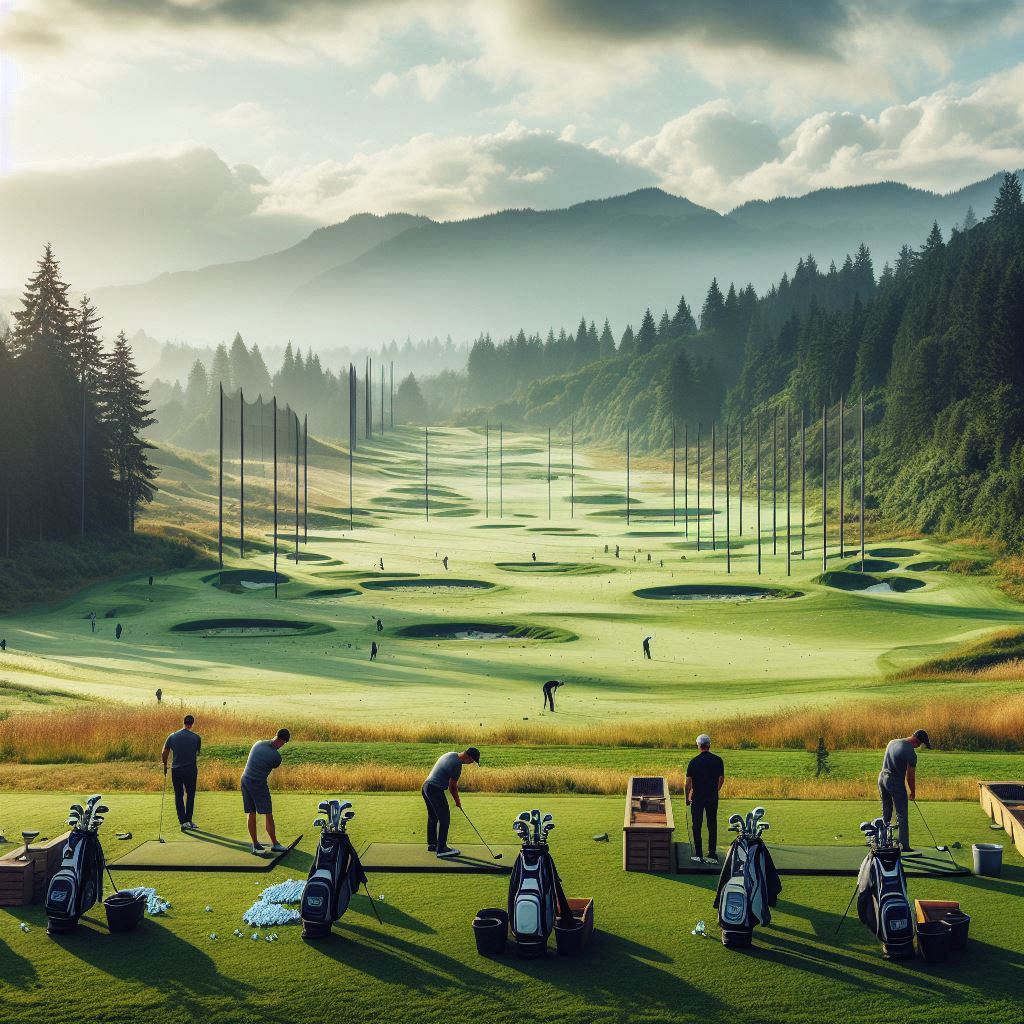 실외골프연습장 배경