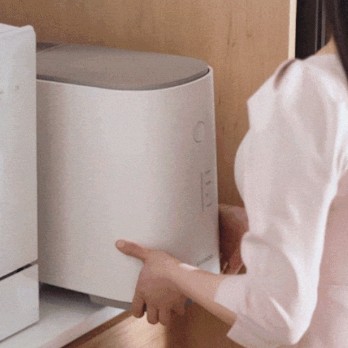 쿠쿠 에코웨일 분쇄 성능 치킨뼈 처리 확인