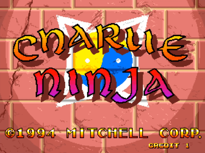 찰리닌자-오락실게임-메인-화면