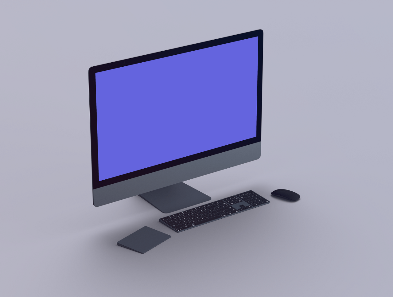 iMac Pro perspective mockups for Sketch & Photoshop 4K(Sketch & Photoshop 4K용 iMac Pro 투시 목업)