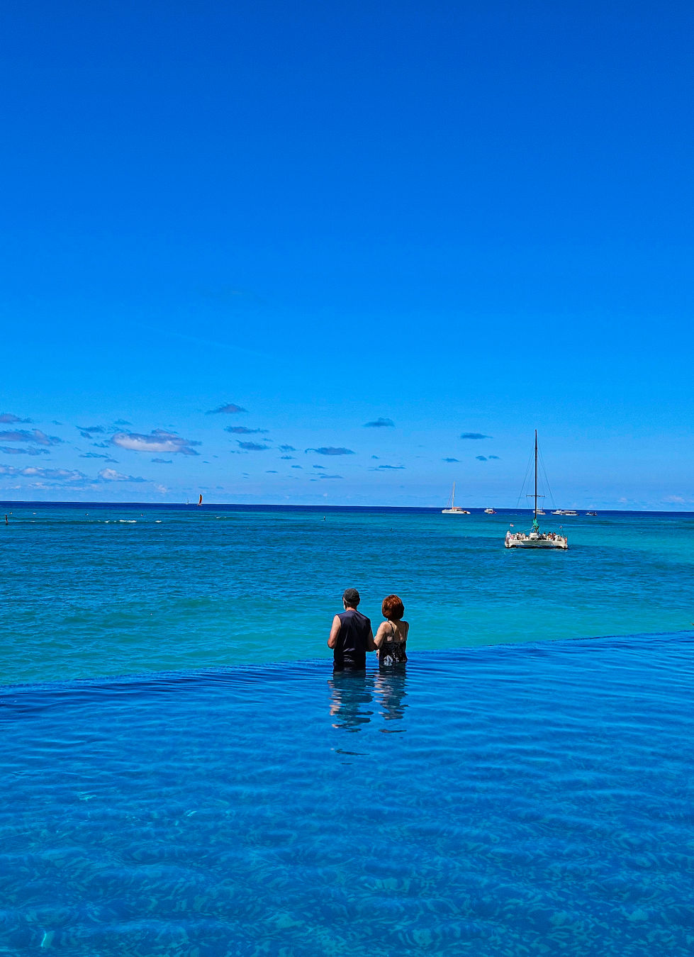 쉐라톤 와이키키 수영장 인피니티풀