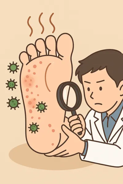 손발톱까지 번진 무좀 증상