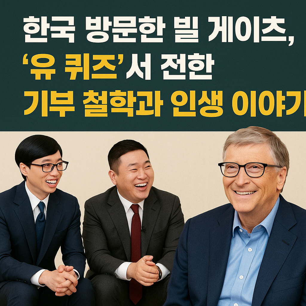 빌게이츠 유퀴즈온더블럭 방한