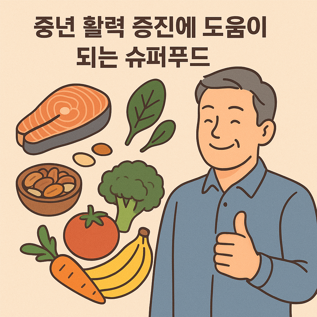 중년 활력 증진에 도움이 되는 슈퍼푸드!