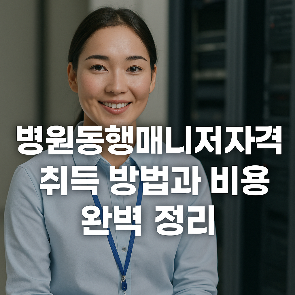 병원동행매니저자격증