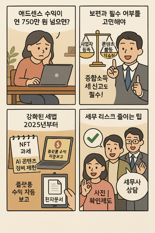 애드센스 신고 이것만 몰랐다간 5년치 세금 폭탄 맞아요!